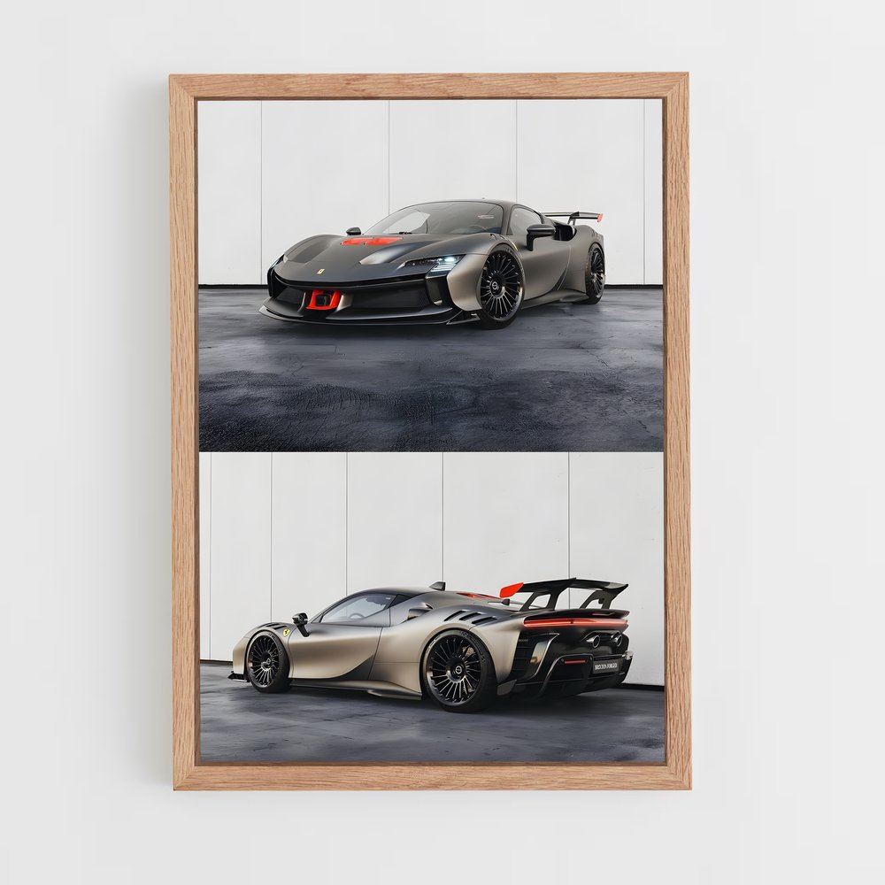 Poster stradale Vitesse supercar – affiche Ferrari (vue 4)